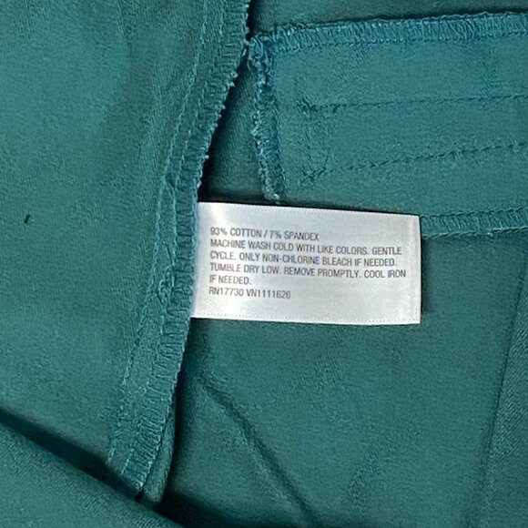 A New Day High Rise Skinny Stretch Side Zip Taper Ankle Pant Teal NWT - Picture 15 of 15